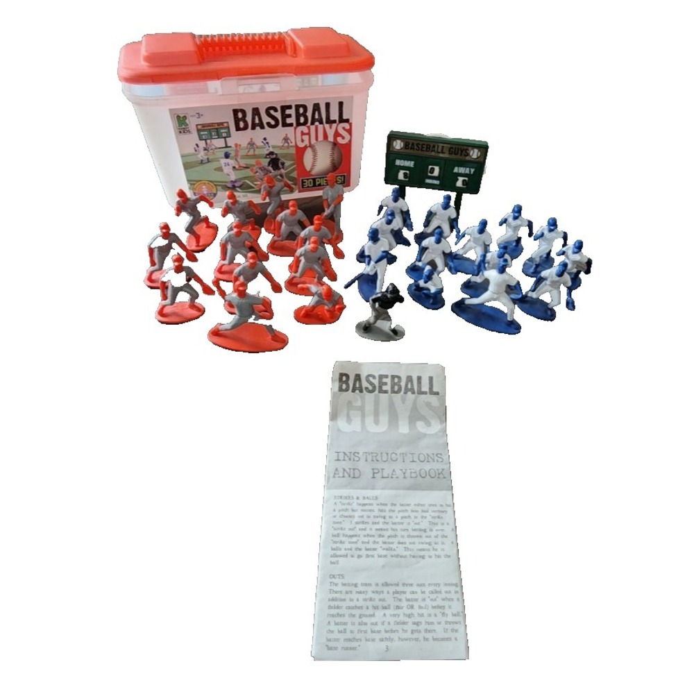 2005 Kaskey Kids Baseball Guys Figures • Complete Playset • Sports Toy Lot